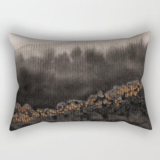 Watercolor abstract landscape 24 Rectangular Pillow