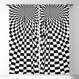 Checkered Sphere Blackout Curtain