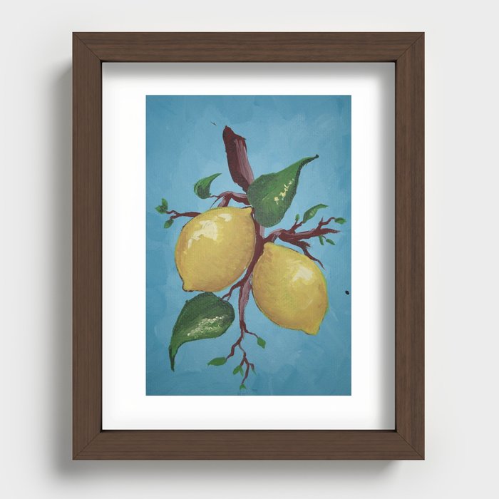 When Life Gives You Lemons Recessed Framed Print