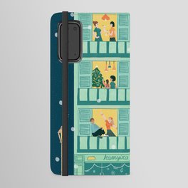 Merry Christmas Illustration Android Wallet Case