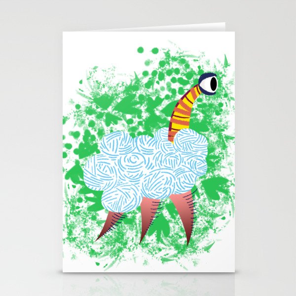 Joe, the long neck creature Stationery Cards