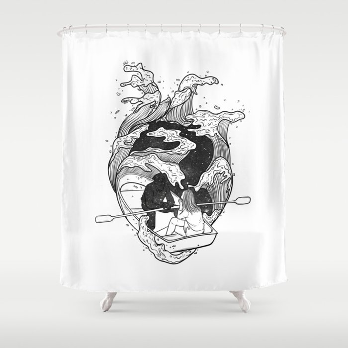 Trust your heart journeys.  Shower Curtain