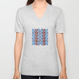 Interference - seascape textile pattern V Neck T Shirt