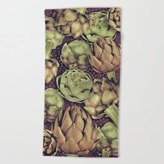 Artichokes Beach Towel