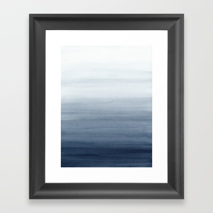 Ocean Watercolor Painting No.2 Framed Art Print