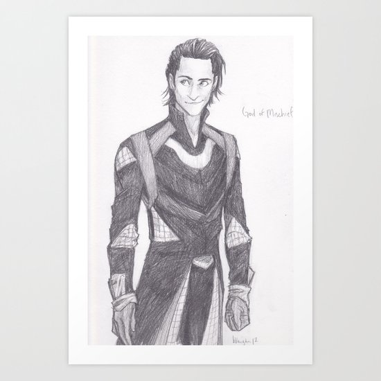 God of Mischief Art Print