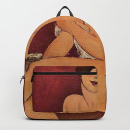 Amedeo Modigliani's Nude Sitting on a Divan Backpack