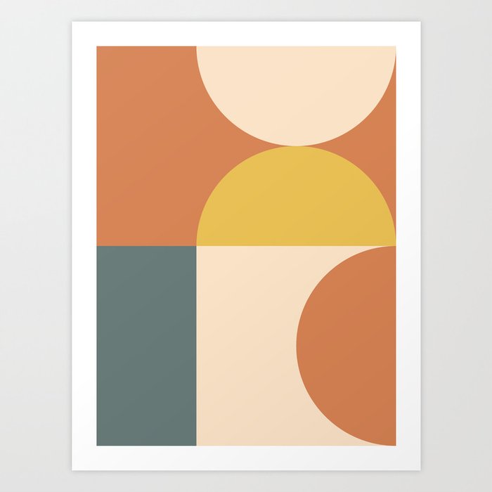Abstract Geometric 04 Art Print