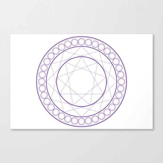 Anime Magic Circle Canvas Print