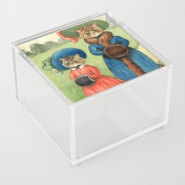 Out with Auntie by Louis Wain Acrylic Box