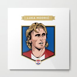Luka Modric Metal Print | City, Cup, Graphicdesign, Modric, Drawing, Player, Madrid, Worldcup, Luka, Digital 