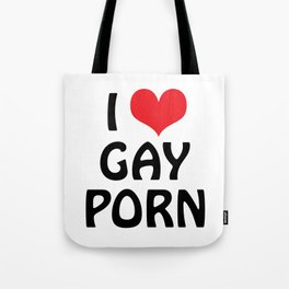 I (heart) GAY PORN Tote Bag