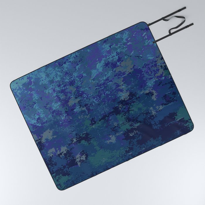 abstract blue Picnic Blanket