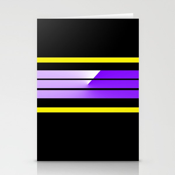 TEAM COLORS 5..,purple,yellow Stationery Cards by ...