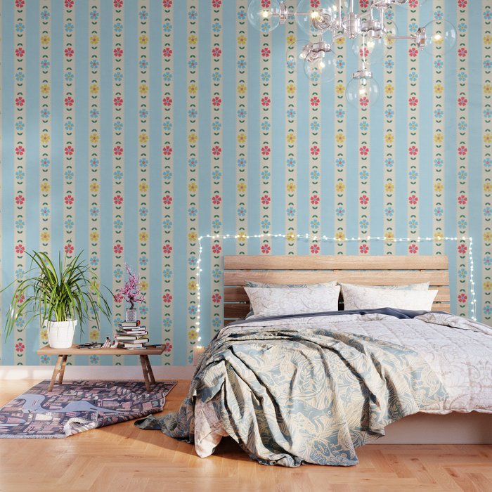 Floral Peel & Stick Removable Wallpaper | Society6