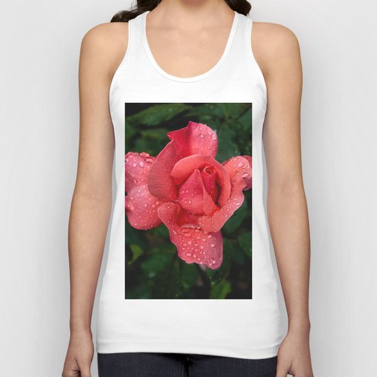 A rose after the rain Unisex Tank Top