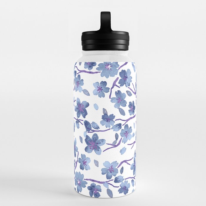 Northfield Camilla Floral Light Blue Slim Water Bottle