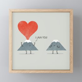 I Lava You Framed Mini Art Print