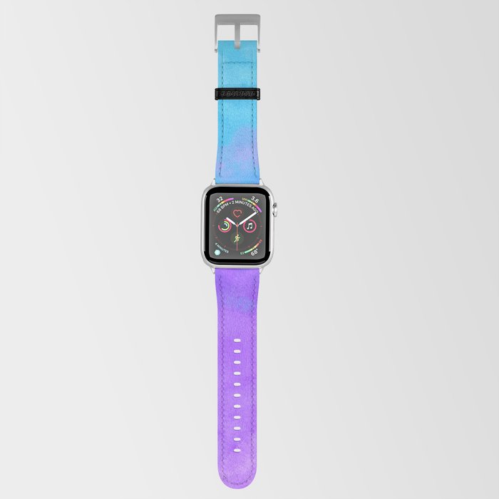 Abstract Clouds in Blues and Purples Apple Watch Band