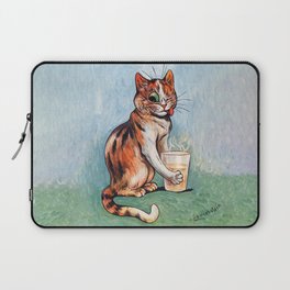 Drinking Winking Cat - Louis Wain Laptop Sleeve