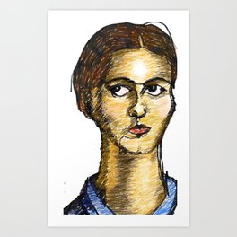 Young Frida Art Print