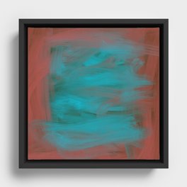 Abstract Painting 43f.  Framed Canvas