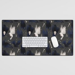 Crows and bones Desk Mat