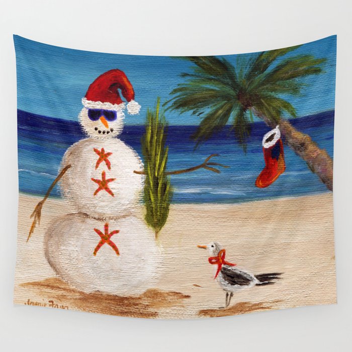 Christmas Sandman Wall Tapestry