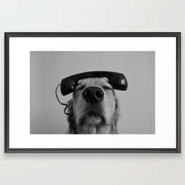 Hello, This is Dog Framed Art Print