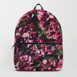 Heart of Love | Red and Pink Fall Leaves Hand Drawn Heart Shape Design Backpack