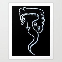 'G' from 'A series of Ghosts' Art Print