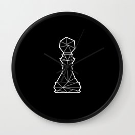 Chess Polygon Pawn Figure Wall Clock