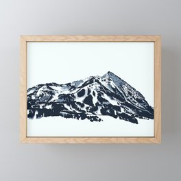 Mt. Crested Butte Framed Mini Art Print