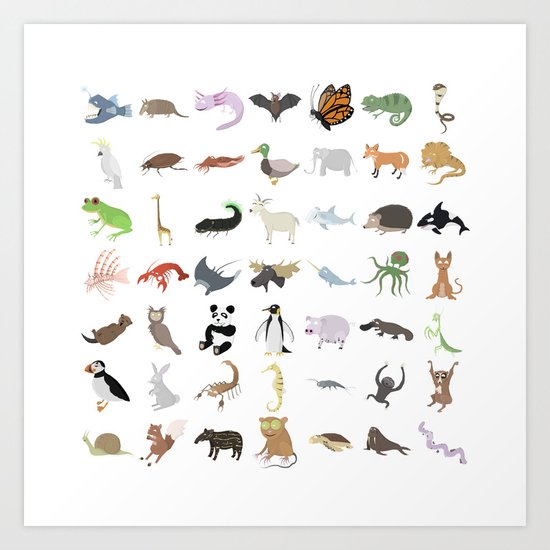 Animals Art Print