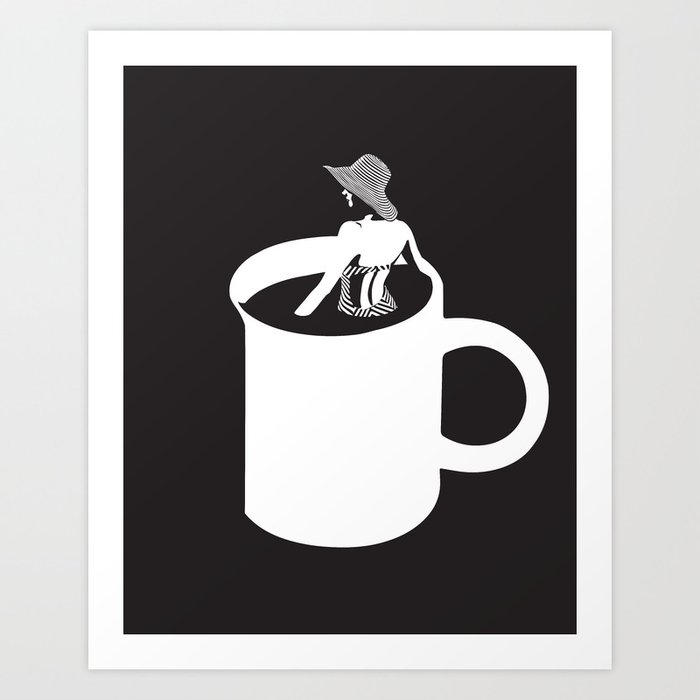 Discover the motif COFFEE IS MY LOVER by Robert Farkas as a print at TOPPOSTER