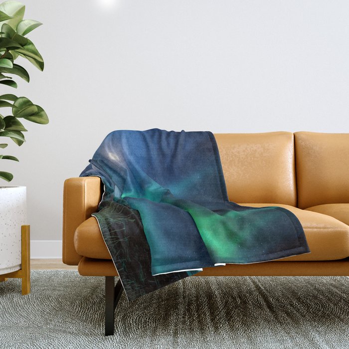 Aurora Borealis Throw Blanket