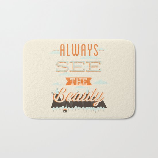 Always See The Beauty Bath Mat
