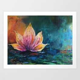 The Lotus House of Love, Peace & Migration Art Print