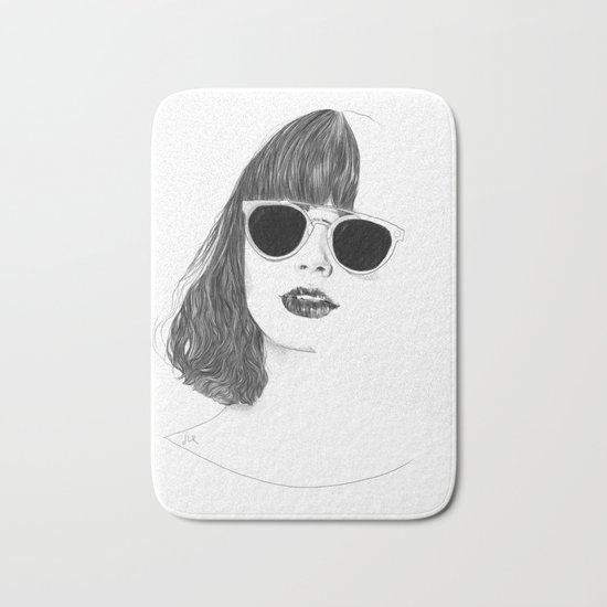 Hair Study #2 Bath Mat