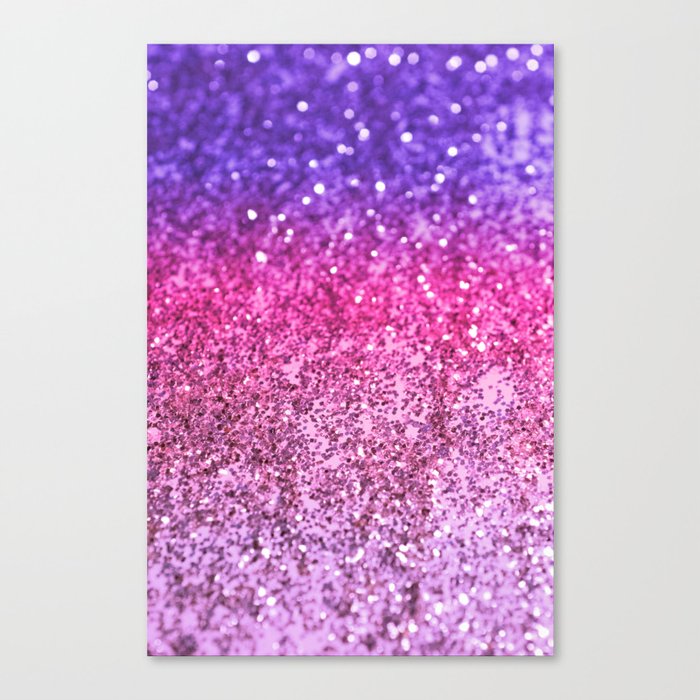 Unicorn Girls Glitter #3 (Faux Glitter) #shiny #decor #art #society6 Canvas Print