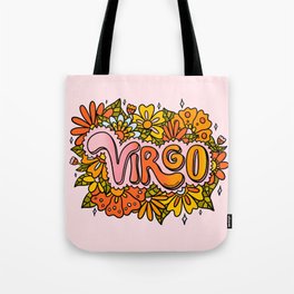 Virgo Flowers Tote Bag