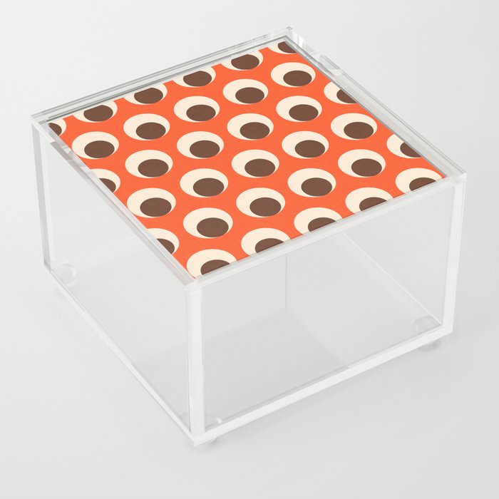 Dot eye Orange Acrylic Box