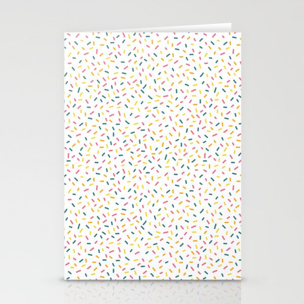 Colorful Party Sprinkles Stationery Cards