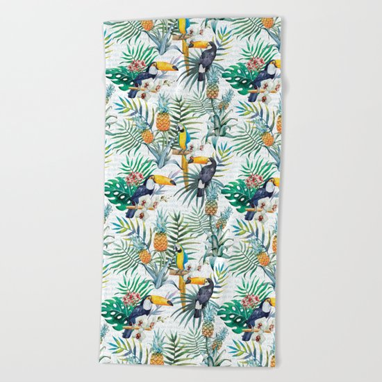 Tropical Summer #10 Beach Towel