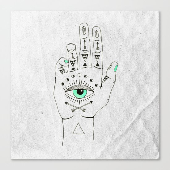 EYE SEE HAMSA Canvas Print