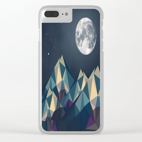 Night Mountains No. 1 Clear iPhone Case