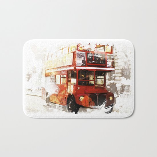 London Bus Bath Mat