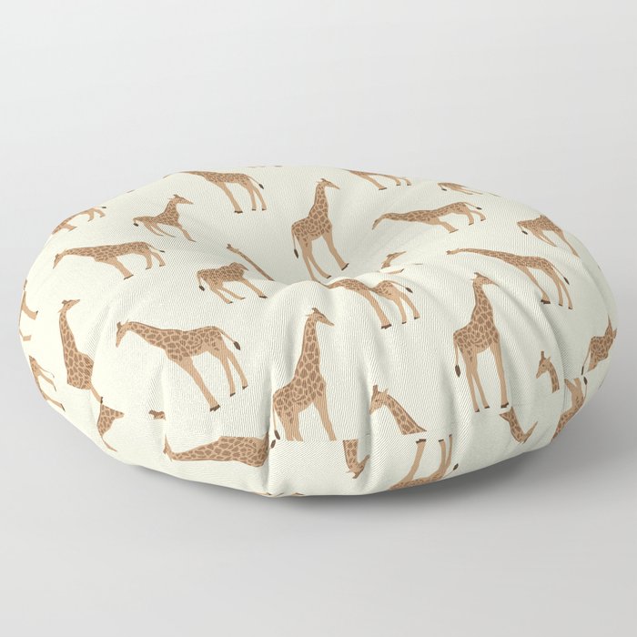 Giraffe animal minimal modern pattern basic home dorm decor nursery safari patterns Floor Pillow