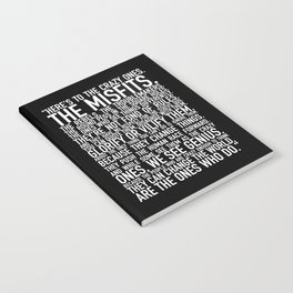 Here's to the crazy ones (Black) by Brian Vegas Notebook