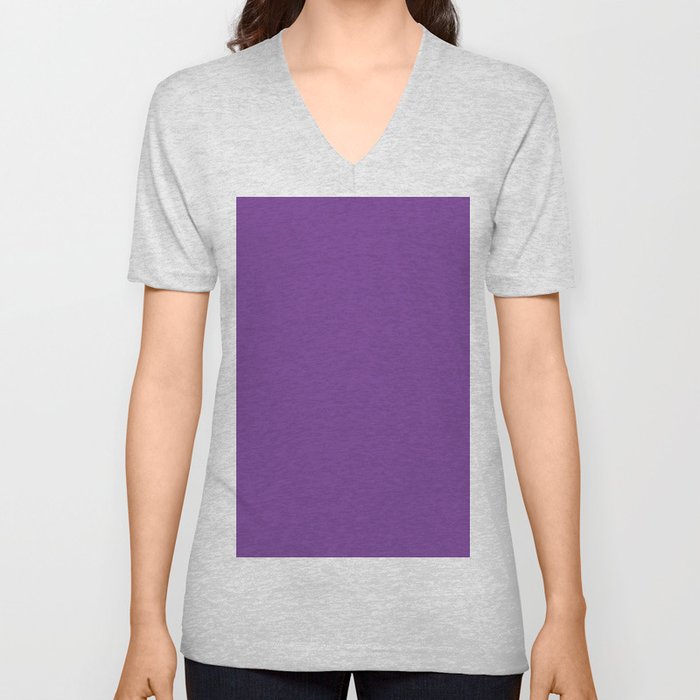 Cadmium Violet V Neck T Shirt